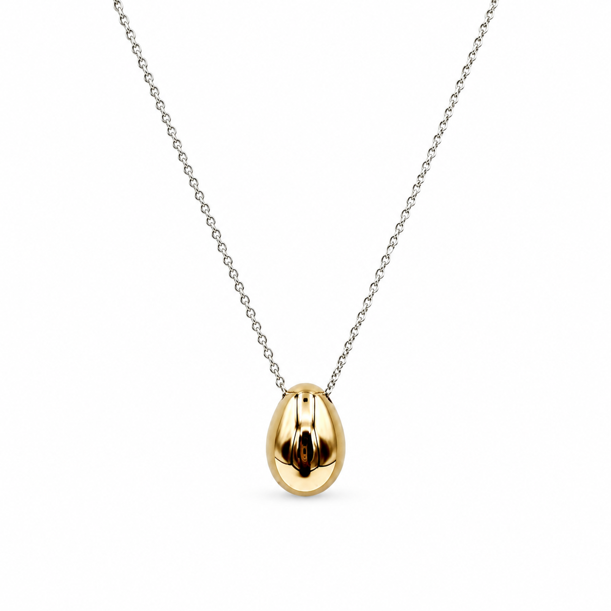 Pomellato - Collier Œuf - Or jaune et blanc