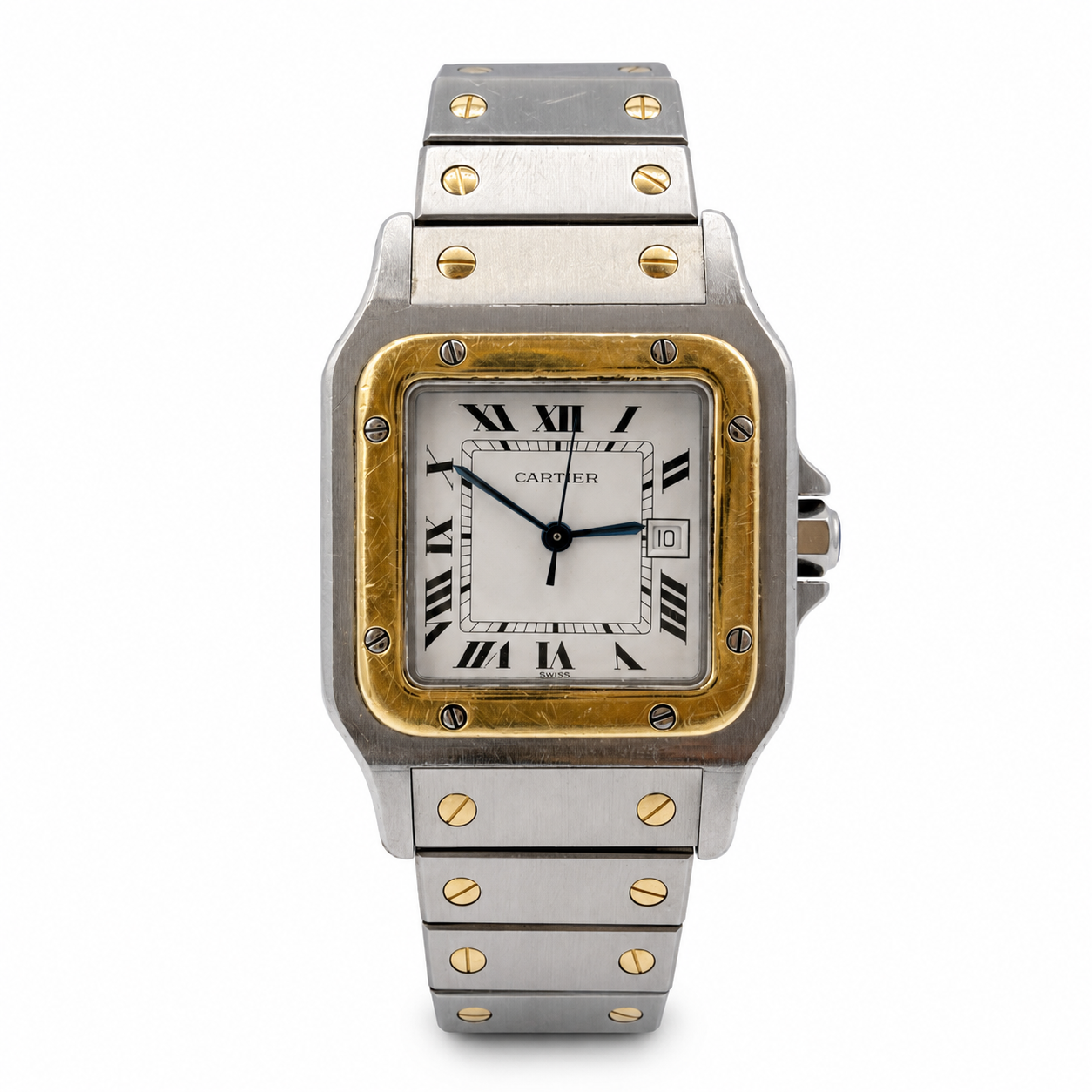 Cartier - Montre Santos - Or et Acier - Année 80