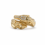 Bague Or jaune - Cheval - Diamants