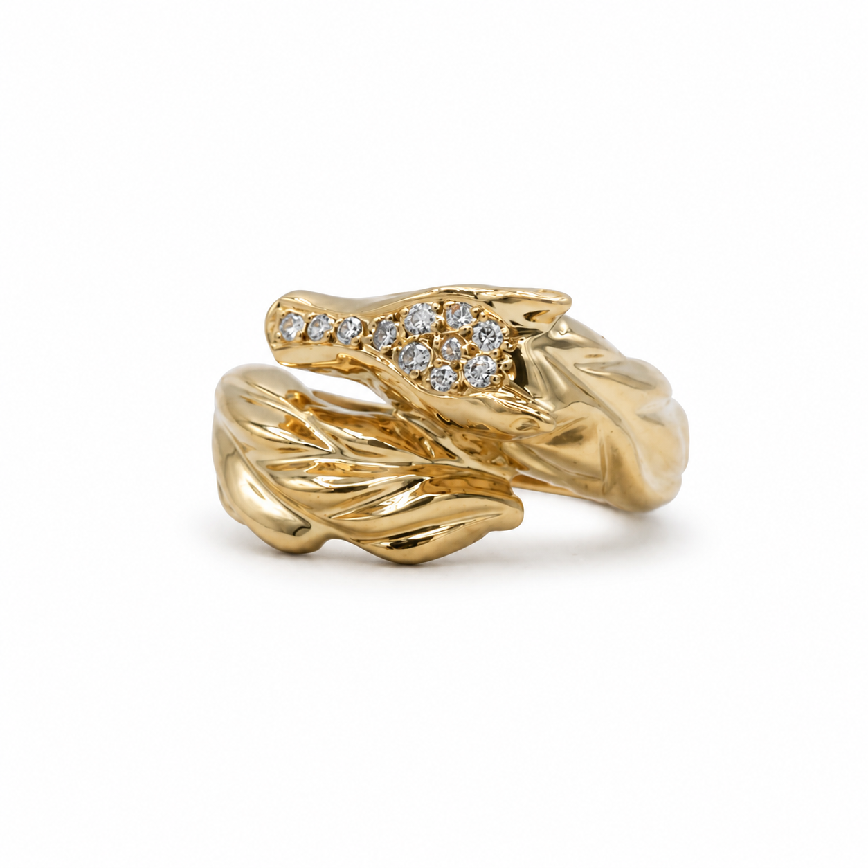 Bague Or jaune - Cheval - Diamants