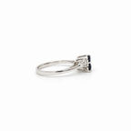 Bague - Or blanc - Saphirs et Diamants