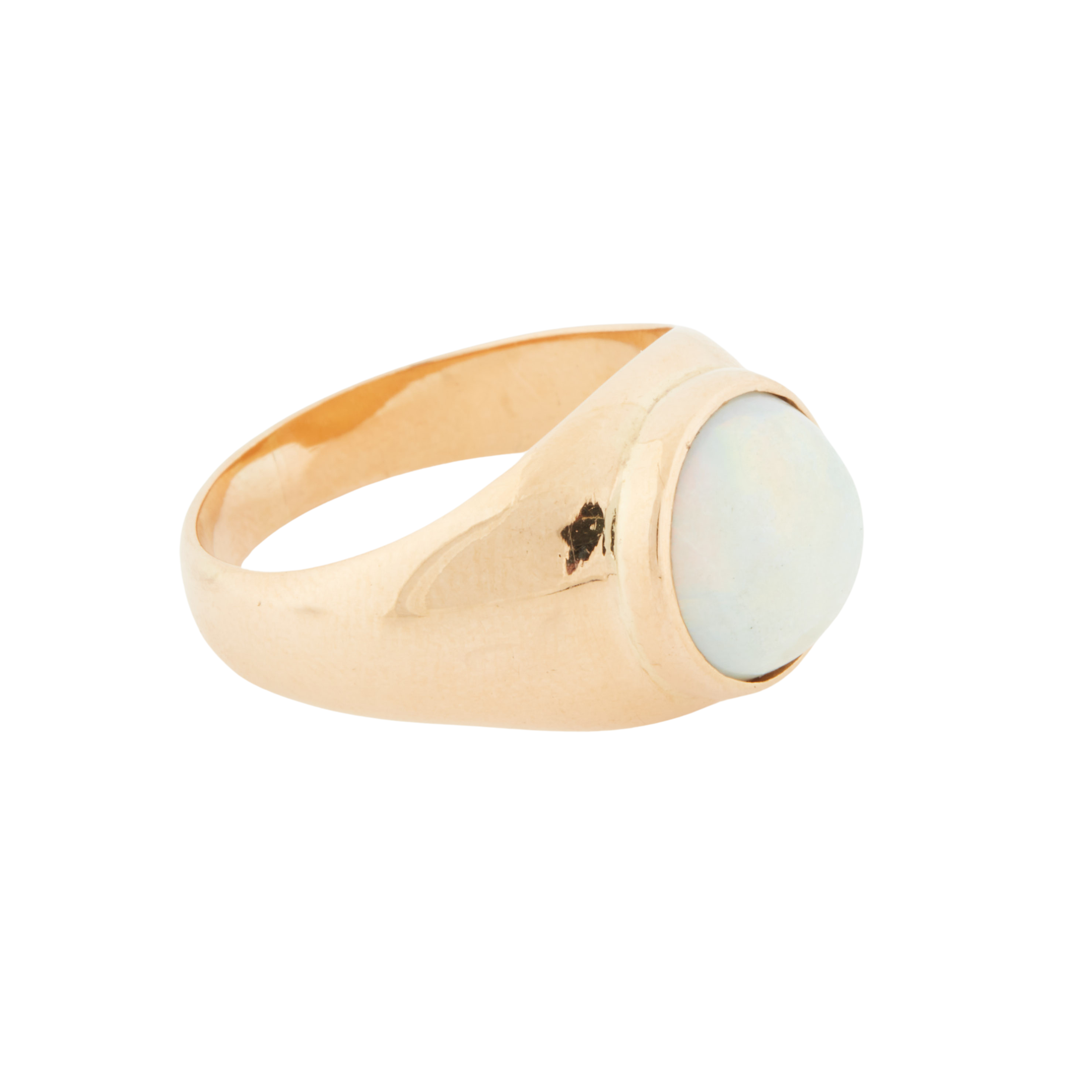 Bague Or Jaune - Opale Ronde