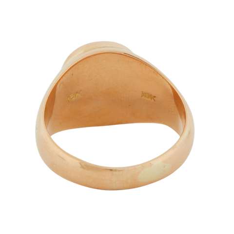 Bague Or Jaune - Opale Ronde