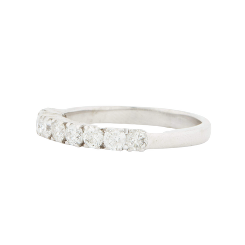 DEMI ALLIANCE EN OR BLANC 18 CARATS