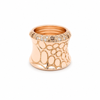 Pomellato - Bague Cocco - Or rose - Diamants Bruns