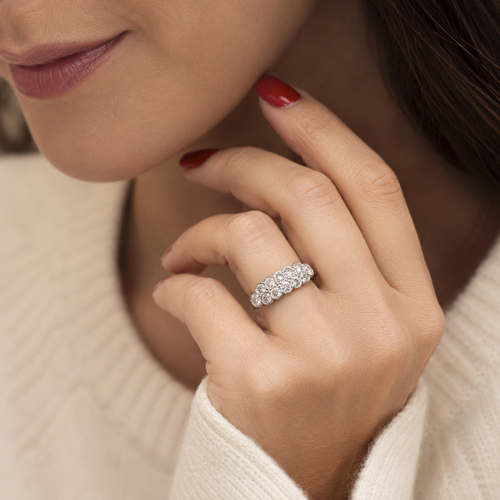 Art Déco - Bague Platine - Diamants 1,20 carats