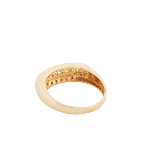 Bague Or Jaune - Diamants