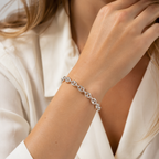 Bracelet Or Blanc - Grain de Café