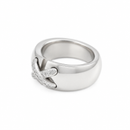 Chaumet - Double Link Ring in White Gold and Diamonds