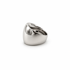 Bague Jonc Large Or blanc