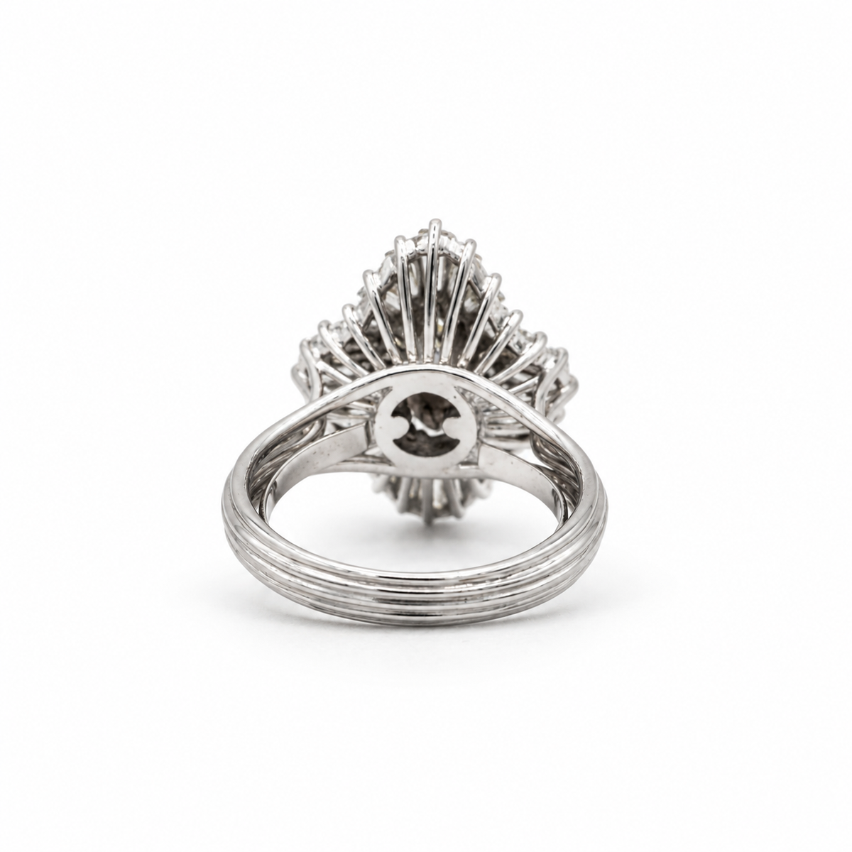 Bague Cocktail Platine et Diamants