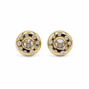 Chopard - Boucles d’oreilles Happy Diamond Or jaune