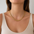 Collier Maille Palmier - Or jaune