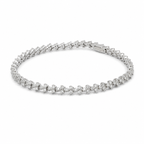 Bracelet Riviere Diamants - Or Blanc