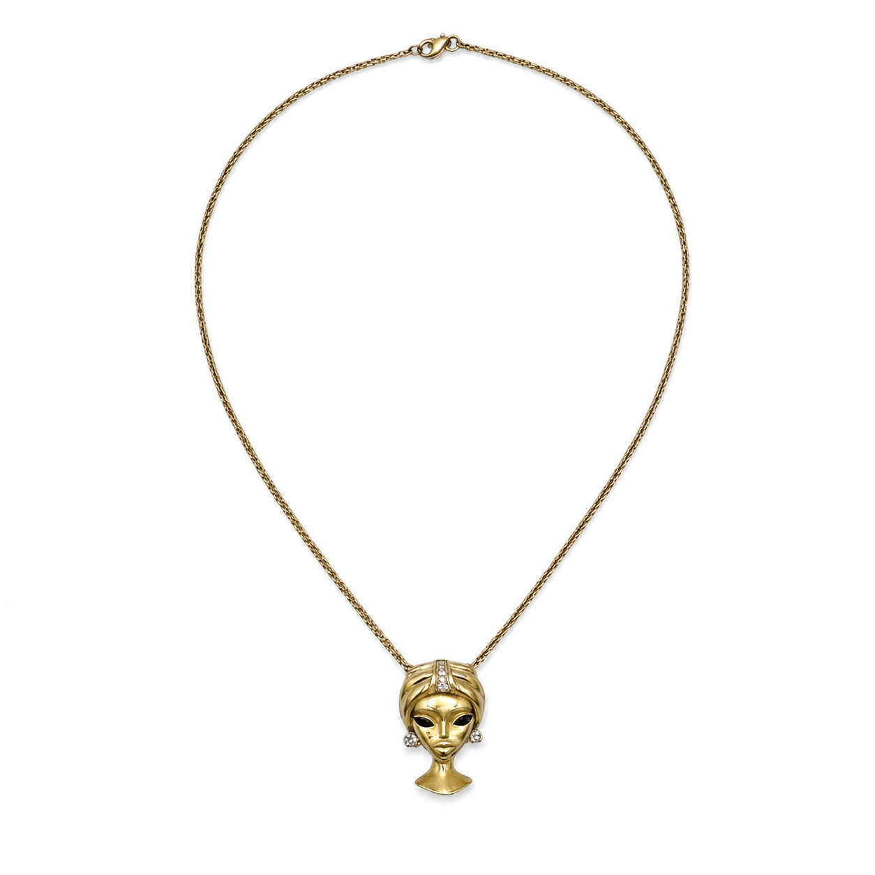 Cleopatra Necklace - Yellow Gold and Diamonds
