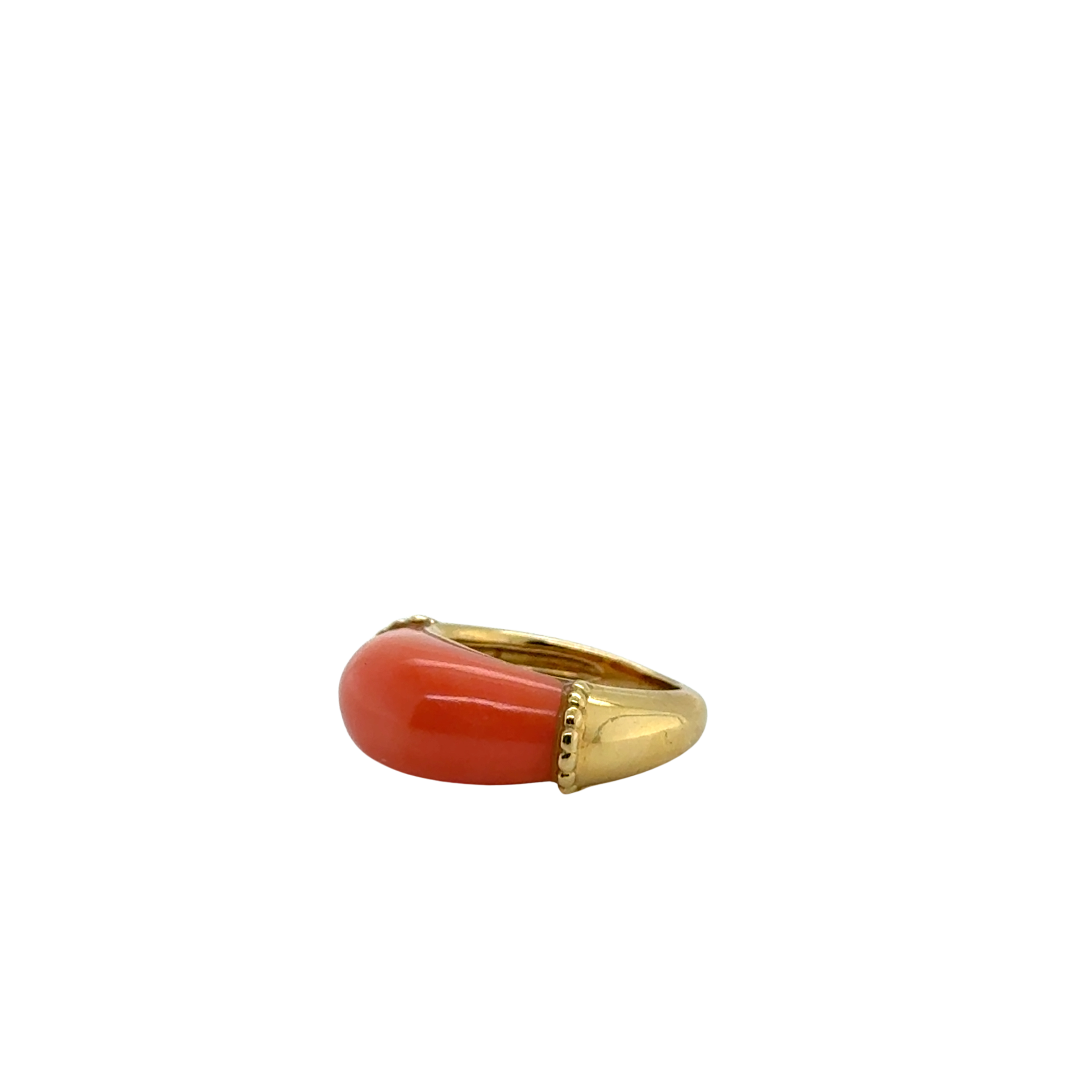 Bague ancienne - Or Jaune et Corail