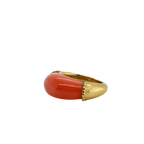 Bague ancienne - Or Jaune et Corail