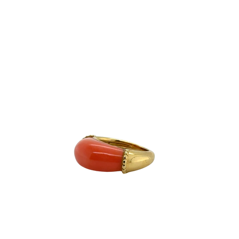 Bague ancienne - Or Jaune et Corail
