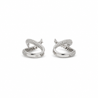 Boucles d’oreilles pendante Or blanc et Diamants
