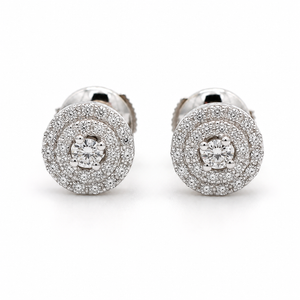 Boucles d’oreilles - Or blanc et Diamants