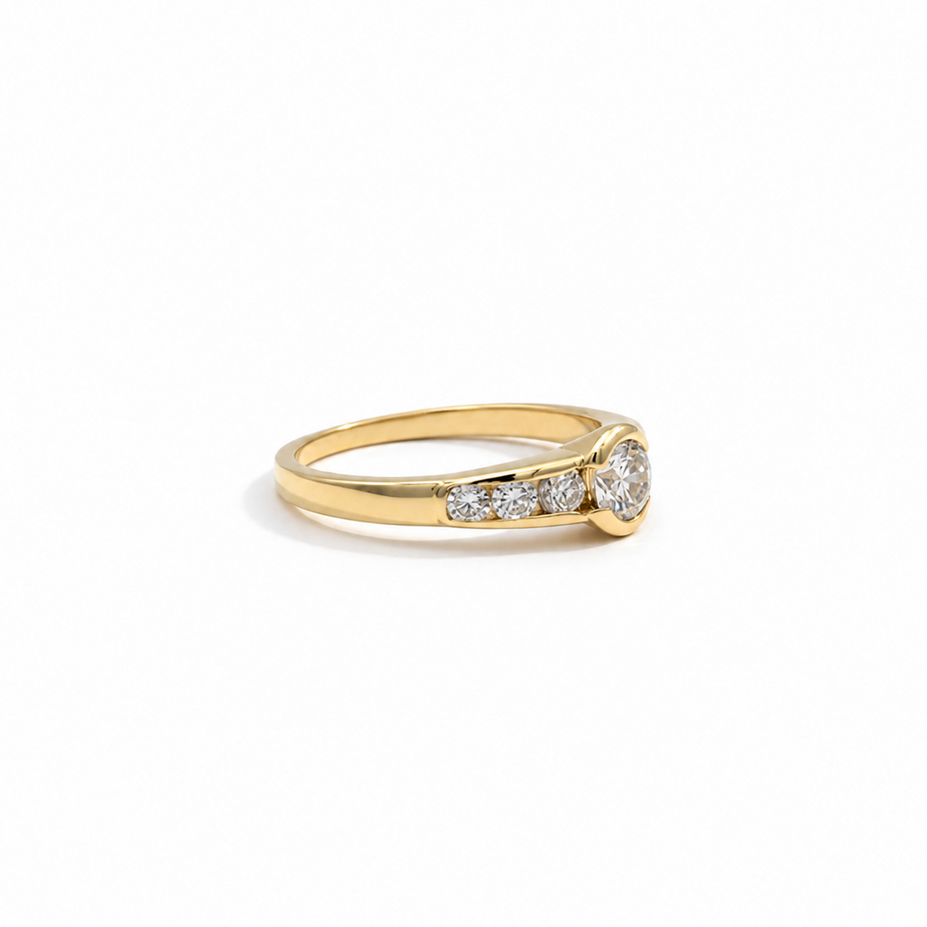 Bague - Or jaune - Diamants 0,55 carat