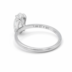 Bague Or blanc - Diamant Marquise 1,56 carats