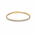Bracelet Tennis - Or jaune - Diamants