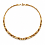 Collier Maille Palmier - Or jaune