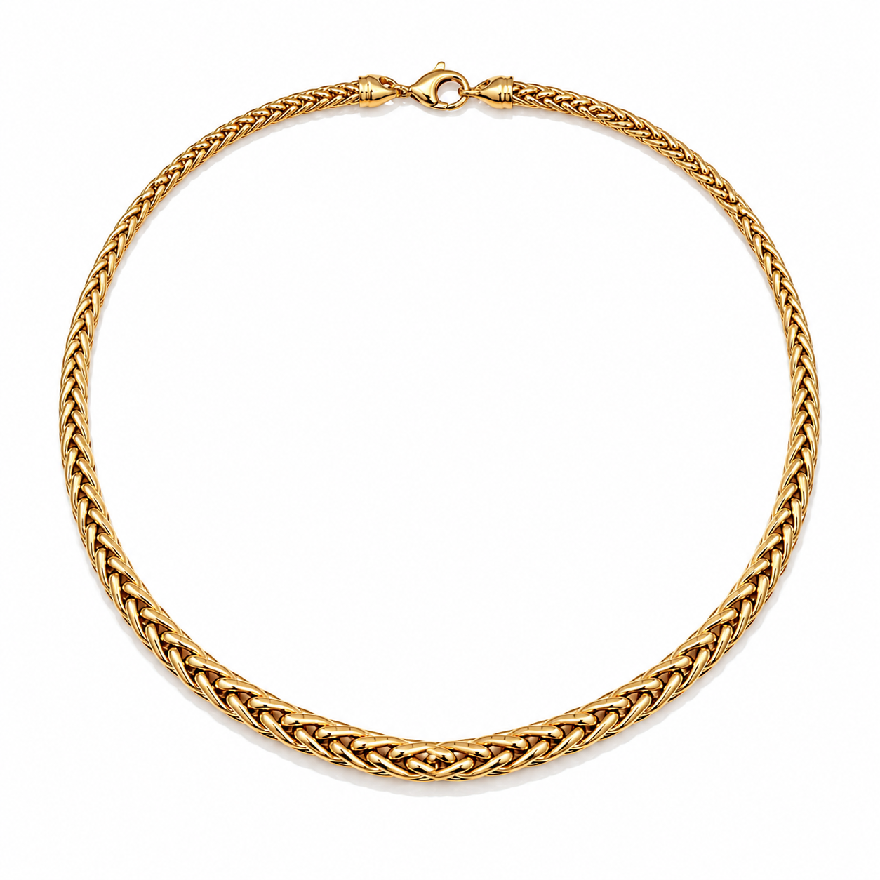 Collier Maille Palmier - Or jaune