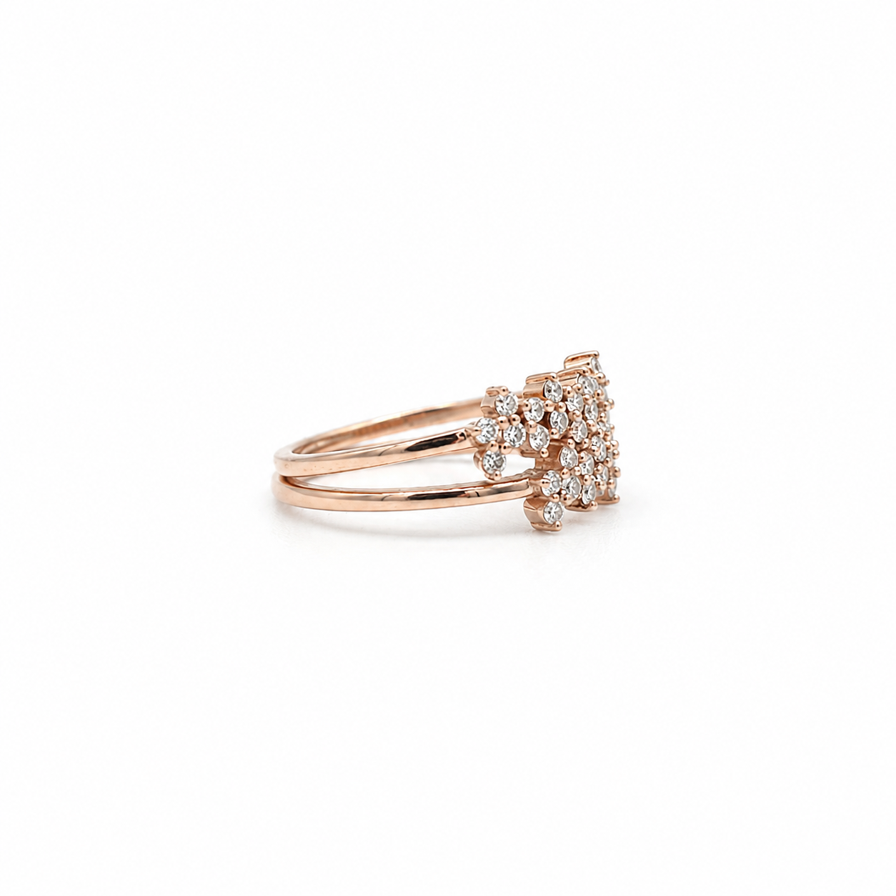 Bague - Or rose et Diamants