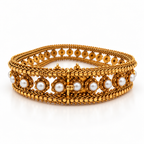Bracelet or jaune et perles de culture - Epoque 1900