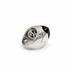 Bulgari - Bague Pyramide - Or blanc - Onyx