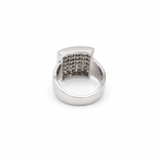 Bague Or blanc pavage diamants 1,44 carats