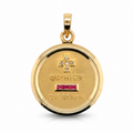 Augis - Love Medal Pendant - Yellow Gold - Rubies and Diamonds