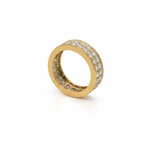 Bague Tour complet - Or jaune et Blanc - Diamants 2,20 cts