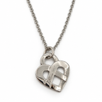 Poiray - Pendentif Cœur entrelacé - Or blanc