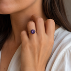 Bague Or Jaune - Améthyste