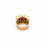 Bague Tank - Or jaune et diamants