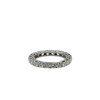 White Gold Wedding Band - Full Diamond Tour