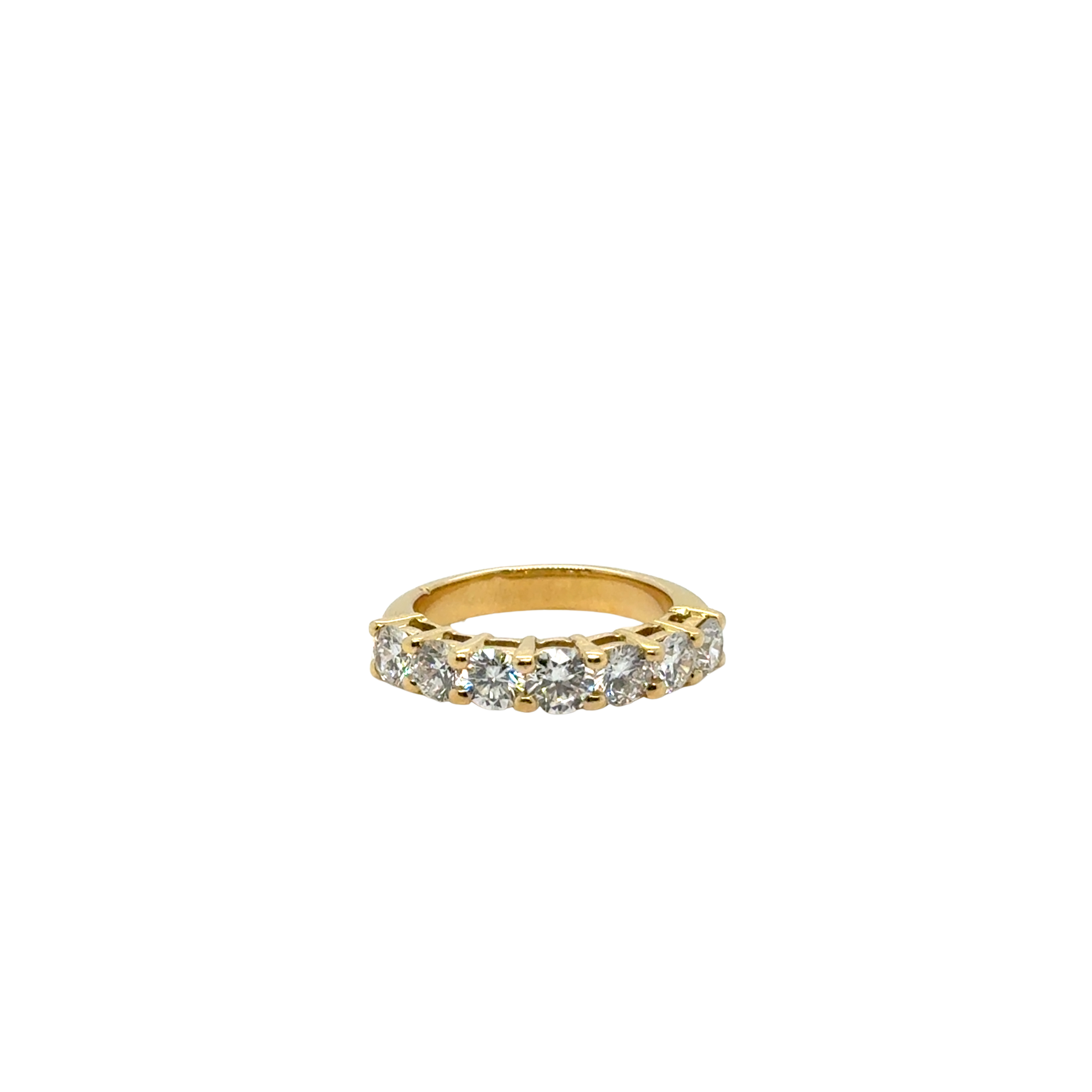 Wedding band - Yellow gold and diamonds