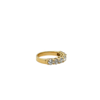 Wedding band - Yellow gold and diamonds