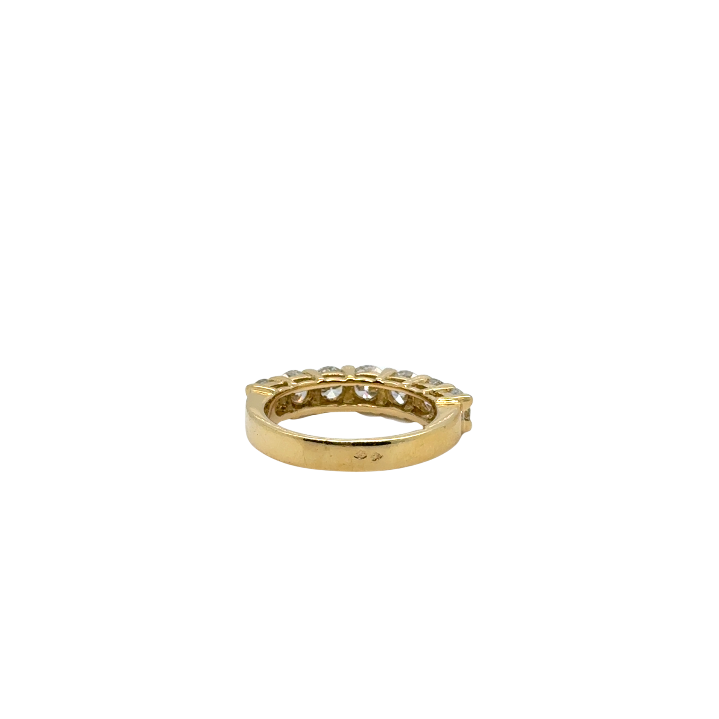 Wedding band - Yellow gold and diamonds