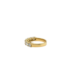 Wedding band - Yellow gold and diamonds