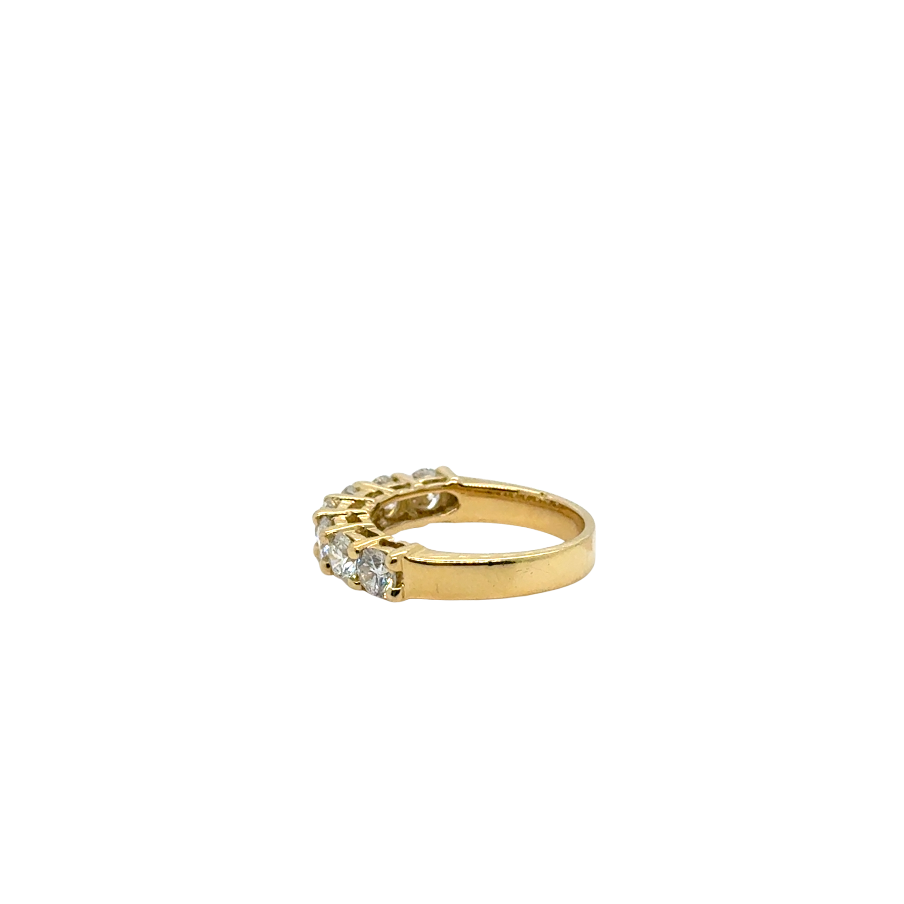 Wedding band - Yellow gold and diamonds