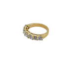 Wedding band - Yellow gold and diamonds