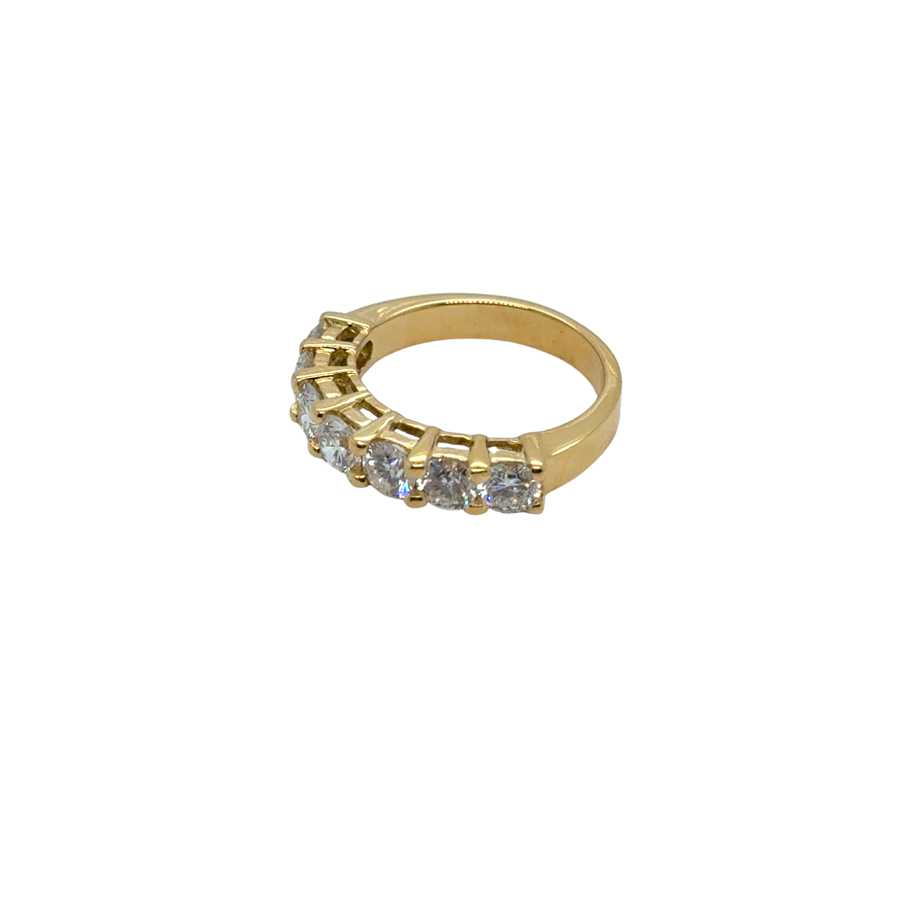 Wedding band - Yellow gold and diamonds