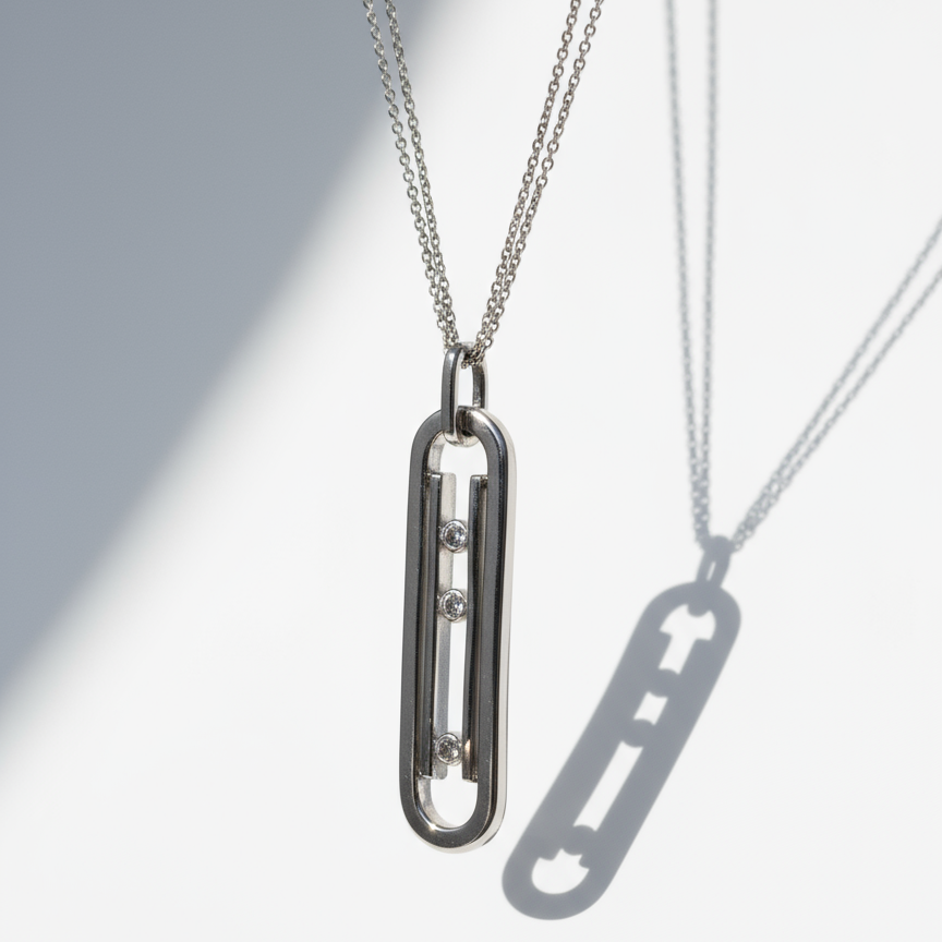 Messika - Sautoir Move 10th Anniversary - Or blanc et Diamants