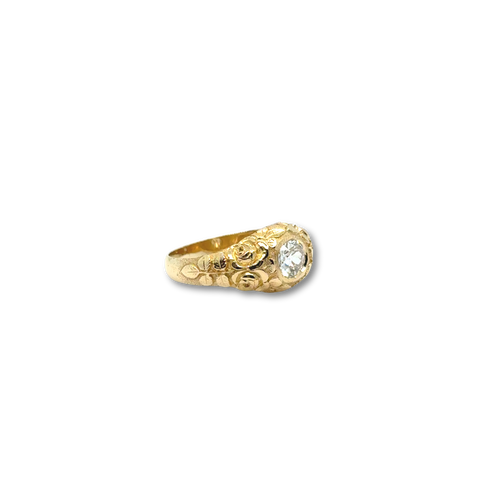 Bague de fiançaille Antique - Or jaune - Diamant 0,60 carat