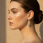 Art Déco - Boucles d’oreilles Or blanc et Diamants