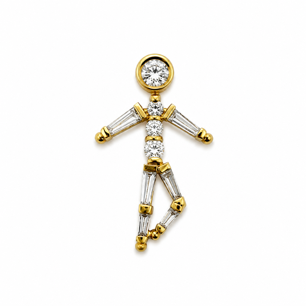 Pendentif Pantin - Or jaune et Diamants 0,50 carat